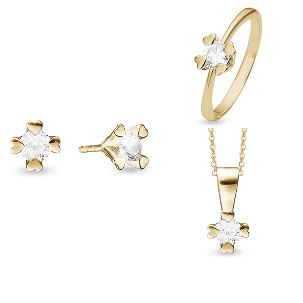 by Aagaard sett , med totalt 2,25 ct Wesselton VS